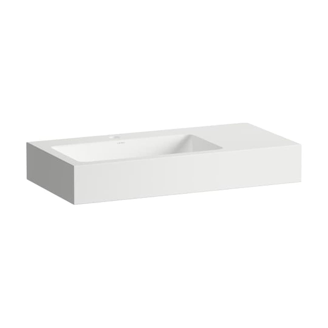 Laufen CLASSICS – Νιπτήρας Κρεμαστός – 800×405 mm, 1 οπή, χωρίς υπερχείλιση, ράφι δεξιά – White (H510CL60001111)