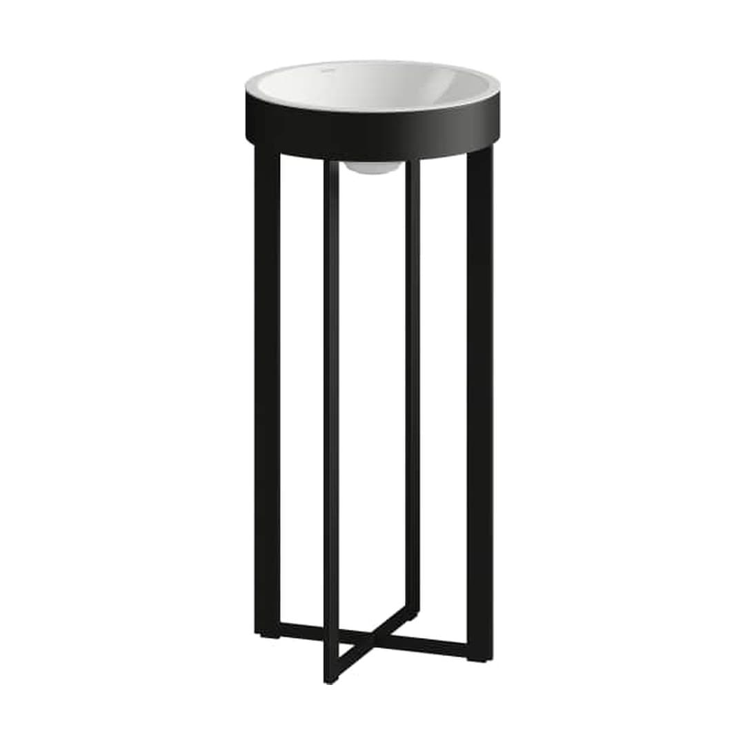 Laufen XCROSS – Νιπτήρας Επιδαπέδιος – 397×427 mm, χωρίς οπή – Black Matt (H511CR37161121)