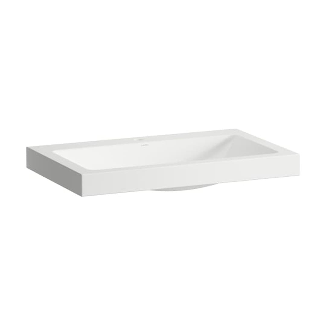 Laufen CLASSICS – Νιπτήρας Ένθετος – 800×500 mm, 1 οπή, χωρίς υπερχείλιση, ύψος 111 mm – White (H512CL70001111)