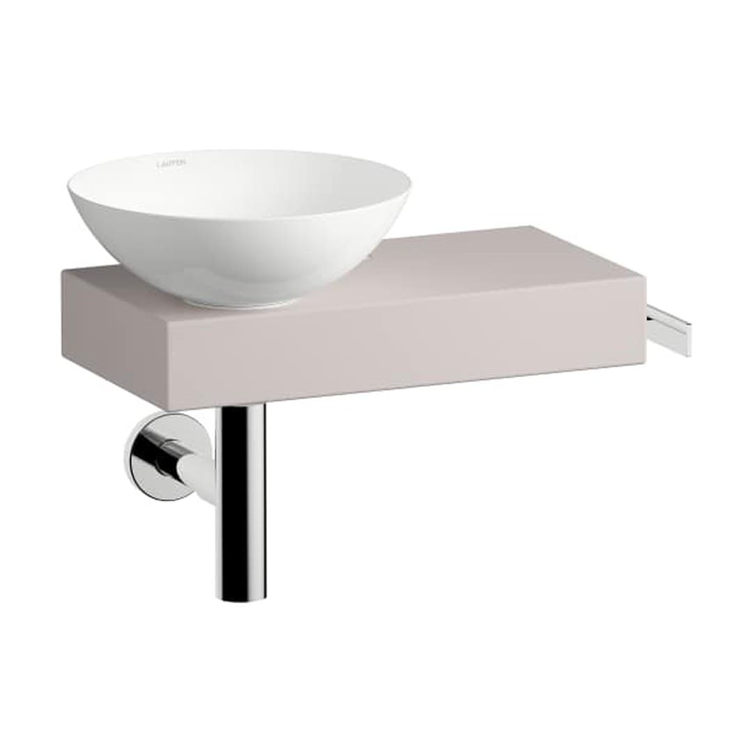 Laufen PICCOLO NOVO – Νιπτήρας Κρεμαστός – ράφι δεξιά – Oyster Matt (H561PN47081111)