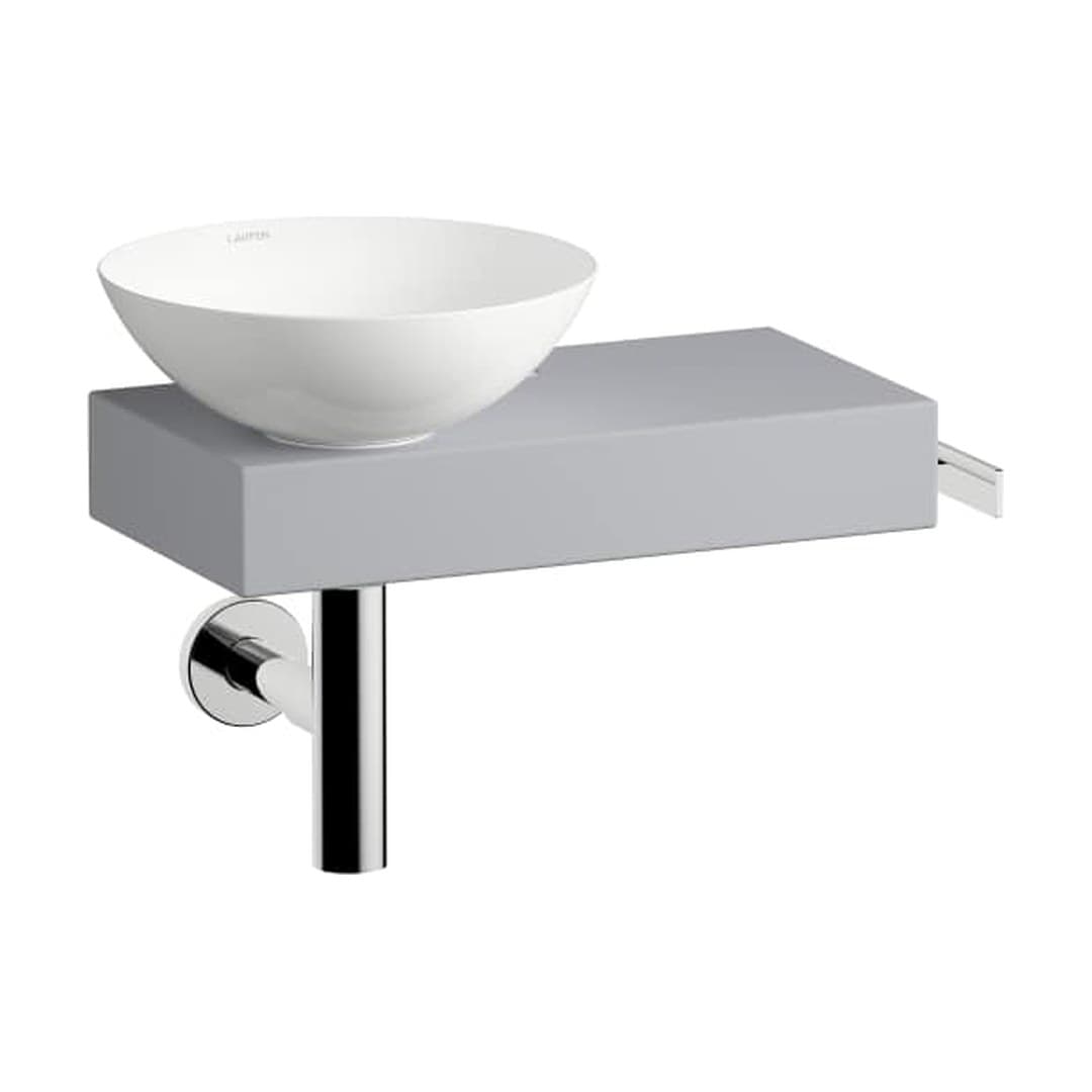 Laufen PICCOLO NOVO – Νιπτήρας Κρεμαστός – ράφι δεξιά – Nordic Matt (H561PN47101111)