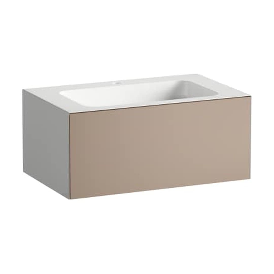 Laufen FOLIO – Νιπτήρας Κρεμαστός – 804×500 mm, 1 οπή – Moonstone, Silk-Matt Lacquer (H580FO35221111)