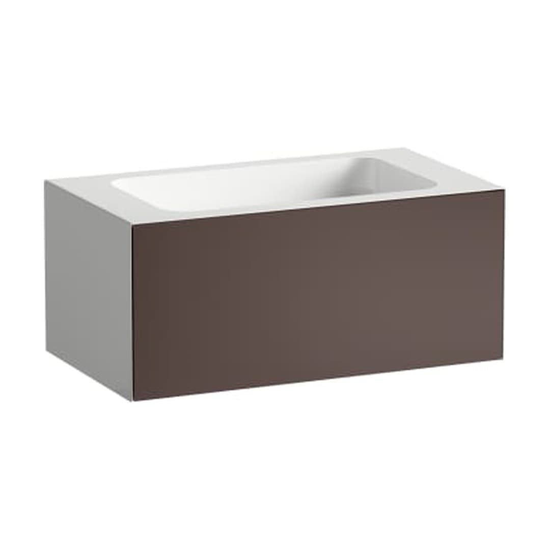 Laufen FOLIO – Νιπτήρας Κρεμαστός – 804×450 mm, χωρίς οπή – Shadow Earth, Silk-Matt Lacquer (H580FO35231121)
