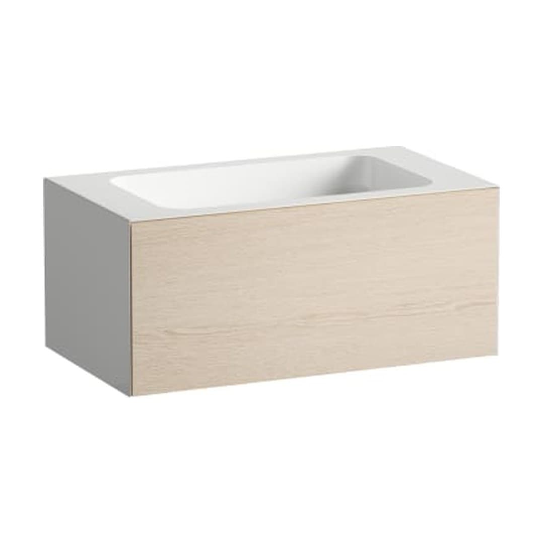Laufen FOLIO – Νιπτήρας Κρεμαστός – 804×450 mm, χωρίς οπή – Brushed Oak, Wood Effect Laminate (H580FO35241121)