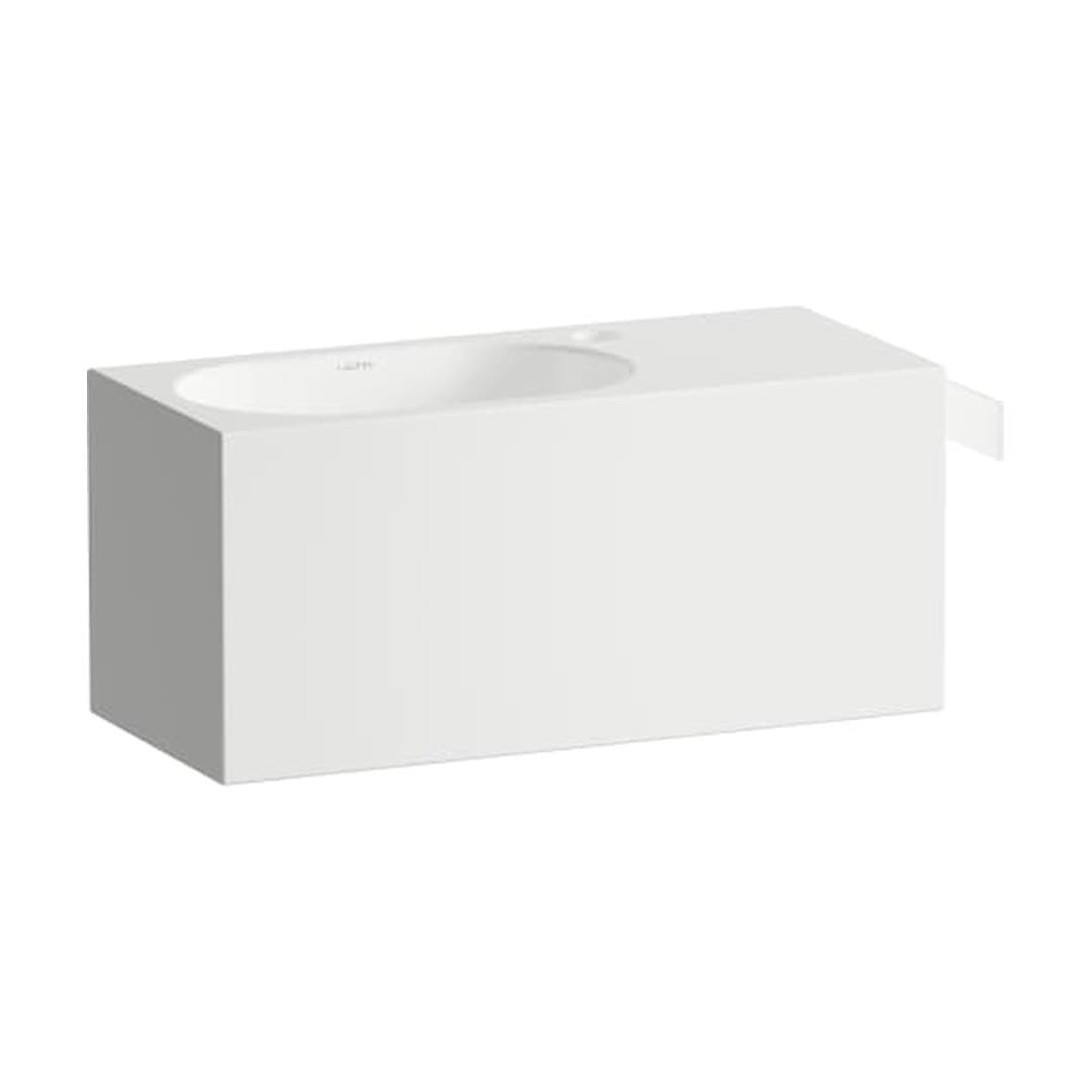 Laufen FUSION.S – Νιπτήρας Κρεμαστός – 535×236 mm, ράφι δεξιά – White (H585FS40001111)