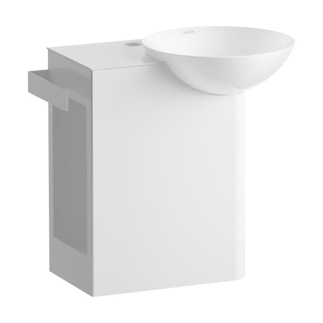 Laufen INSERT – Νιπτήρας Κρεμαστός – 485×317 mm, ράφι αριστερά – White (H585IN30001111)