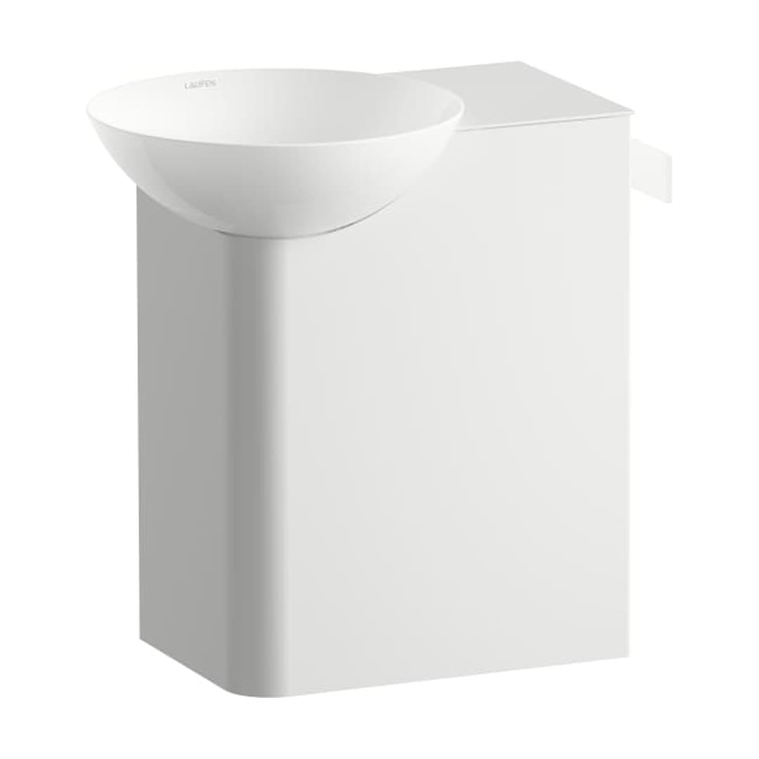Laufen INSERT – Νιπτήρας Κρεμαστός – 485×317 mm, ράφι δεξιά – White (H585IN40001111)