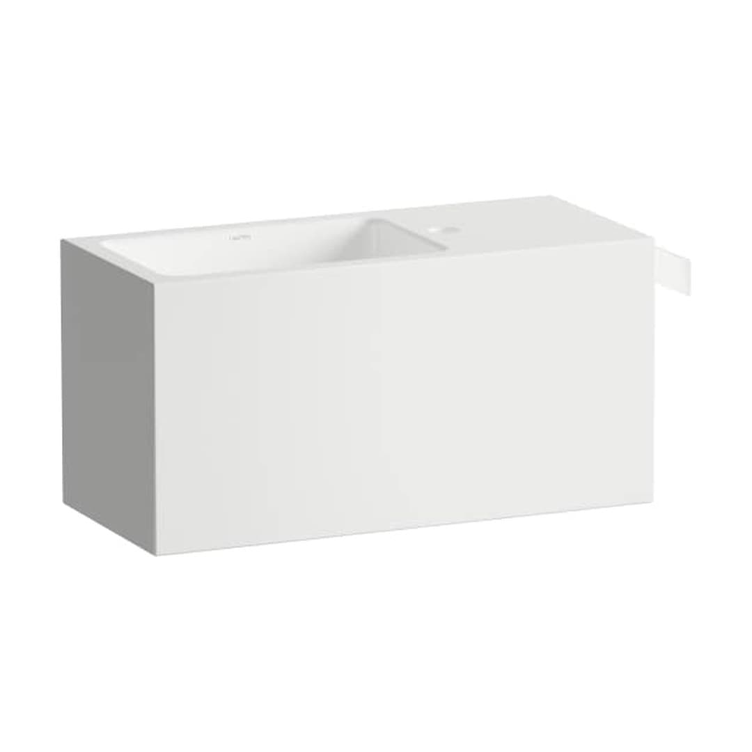 Laufen XPLORE.S – Νιπτήρας Κρεμαστός – 600×268 mm, ράφι δεξιά – White (H585XS40001111)