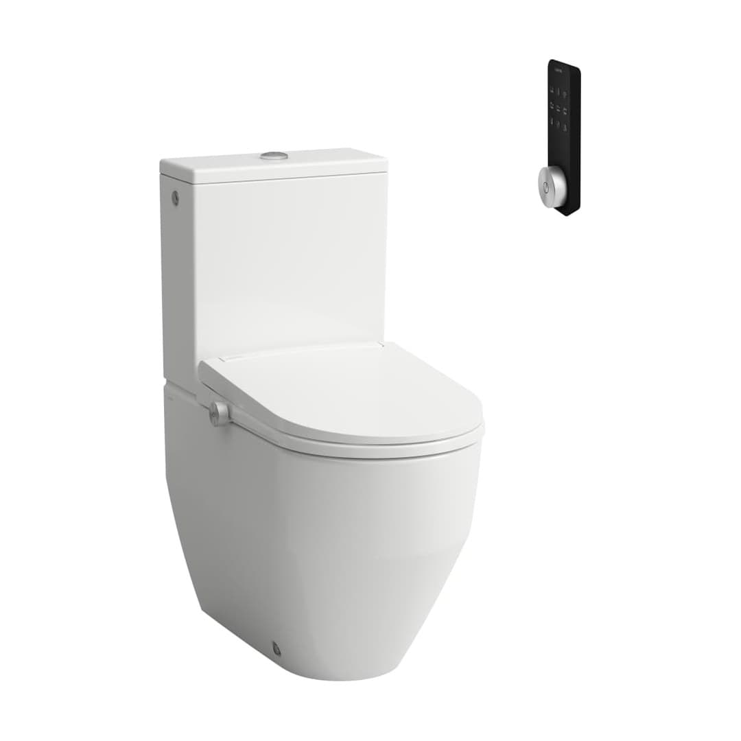 Laufen CLEANET PRO – Λεκάνη Δαπέδου – 650×370 mm, close-coupled, θερμαινόμενο κάθισμα – White (H602890000S002)