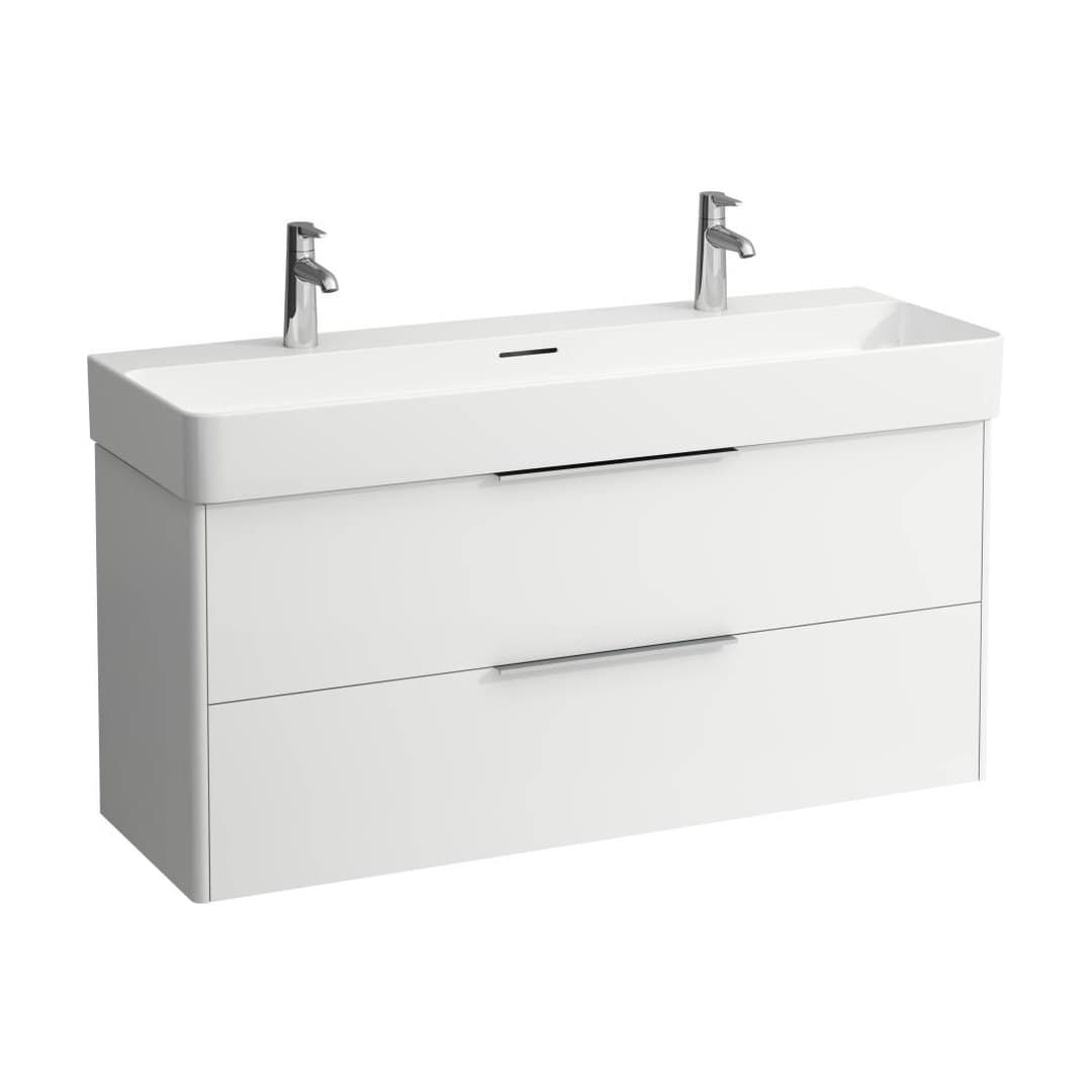 Laufen VAL – Νιπτήρας Κρεμαστός – 1200×420 mm, 2 οπές, με υπερχείλιση – White LCC (LAUFEN Clean Coat) (H8102894001071)