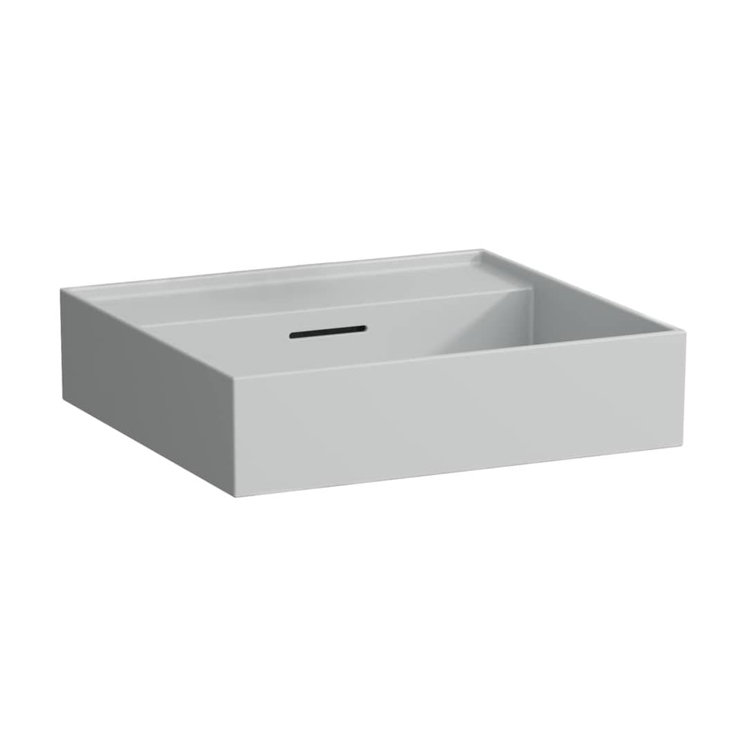 Laufen Kartell LAUFEN – Νιπτήρας Κρεμαστός – 500×460 mm, χωρίς οπή, με υπερχείλιση – Matt grey (H8103327591091)