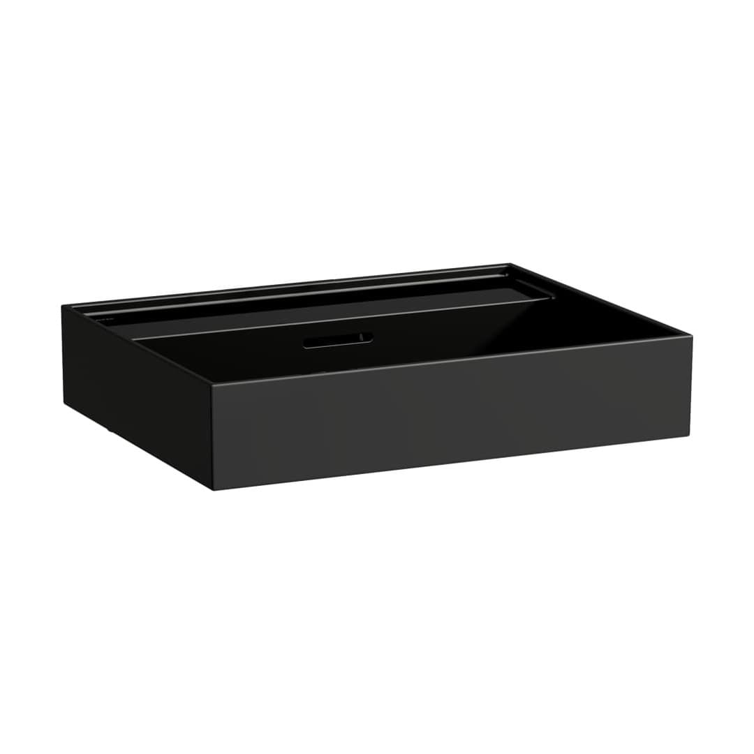 Laufen Kartell LAUFEN – Νιπτήρας Κρεμαστός – 600×460 mm, χωρίς οπή, με υπερχείλιση – Black glossy (H8103330201091)