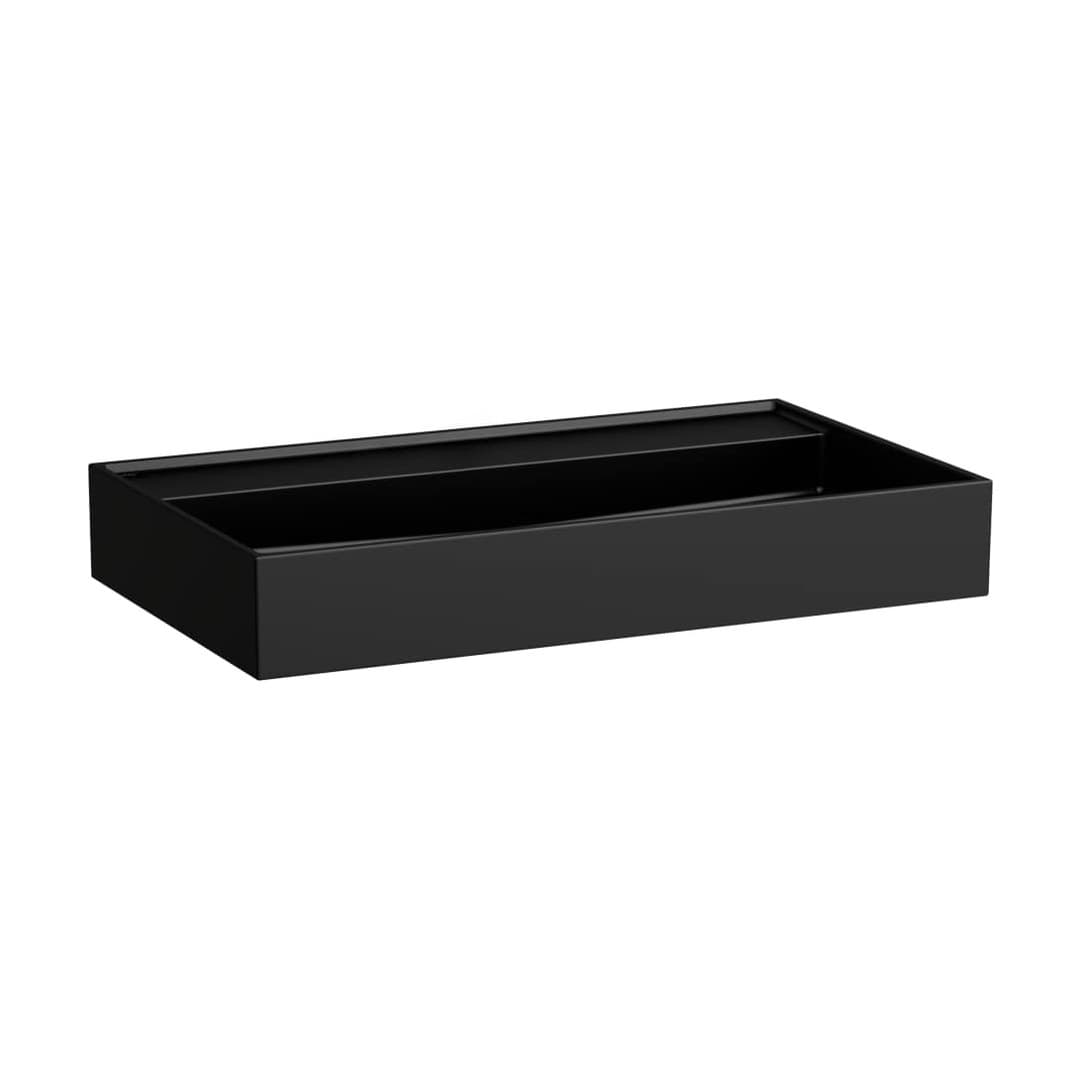 Laufen Kartell LAUFEN – Νιπτήρας Κρεμαστός – 800×460 mm, χωρίς οπή, χωρίς υπερχείλιση – Black Matt (H8103367161121)