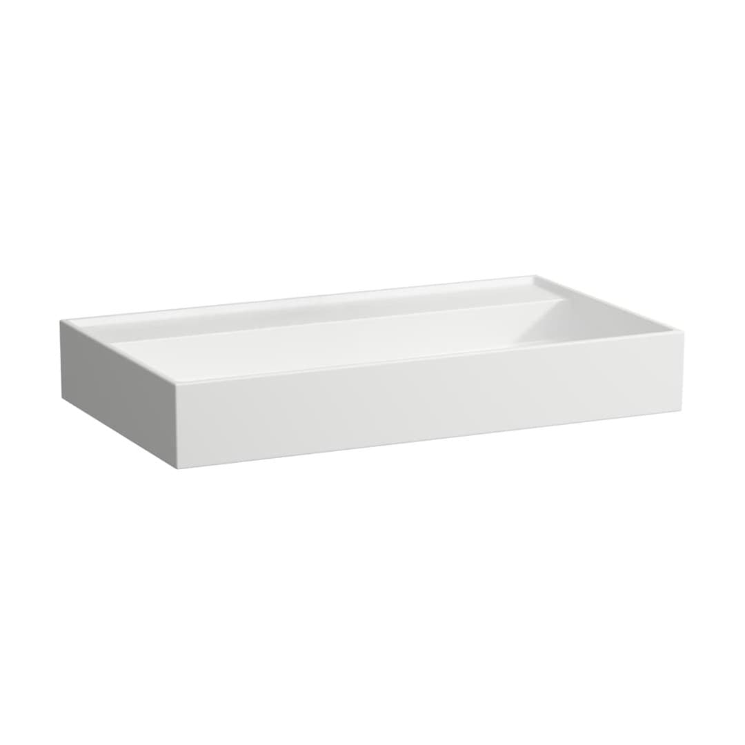 Laufen Kartell LAUFEN – Νιπτήρας Κρεμαστός – 800×460 mm, χωρίς οπή, χωρίς υπερχείλιση – White Matt (H8103367571121)