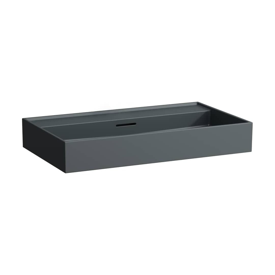 Laufen Kartell LAUFEN – Νιπτήρας Κρεμαστός – 800×460 mm, χωρίς οπή – Graphite matt (H8103367581091)
