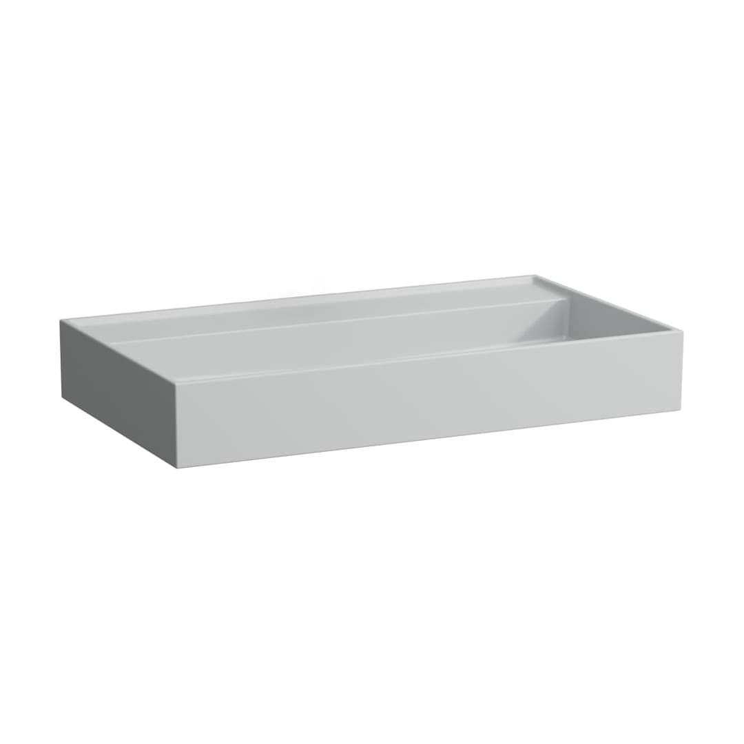 Laufen Kartell LAUFEN – Νιπτήρας Κρεμαστός – 800×460 mm, χωρίς οπή, χωρίς υπερχείλιση – Matt grey (H8103367591121)