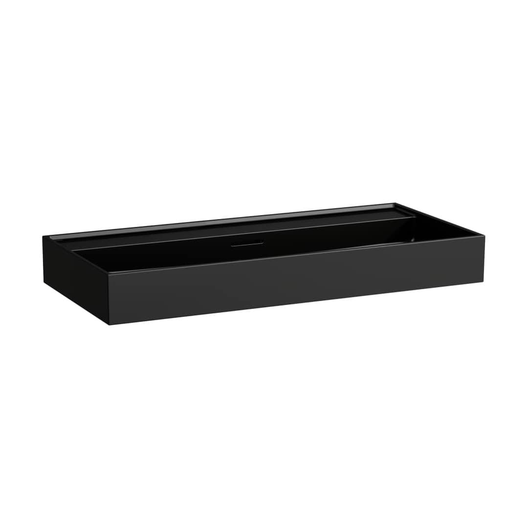 Laufen Kartell LAUFEN – Νιπτήρας Κρεμαστός – 1000×460 mm, χωρίς οπή – Black glossy (H8103370201091)