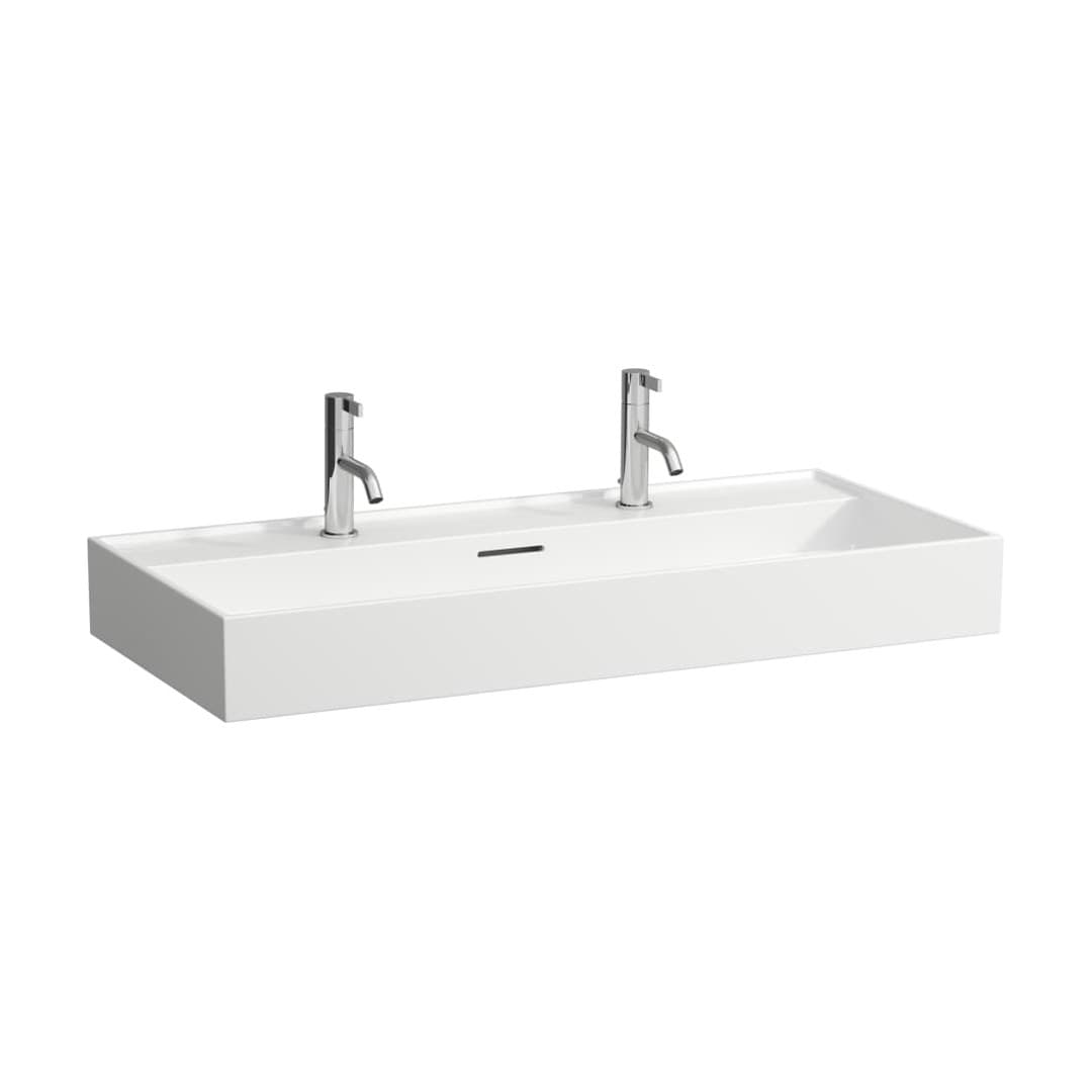 Laufen Kartell LAUFEN – Νιπτήρας Κρεμαστός – 1000×460 mm, 2 οπές – White LCC Active (LAUFEN Clean Coat Active) (H810337A001071)