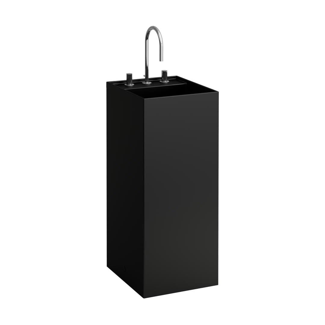 Laufen Kartell LAUFEN – Νιπτήρας Επιδαπέδιος – 3 οπές – Black Matt (H8113317161581)