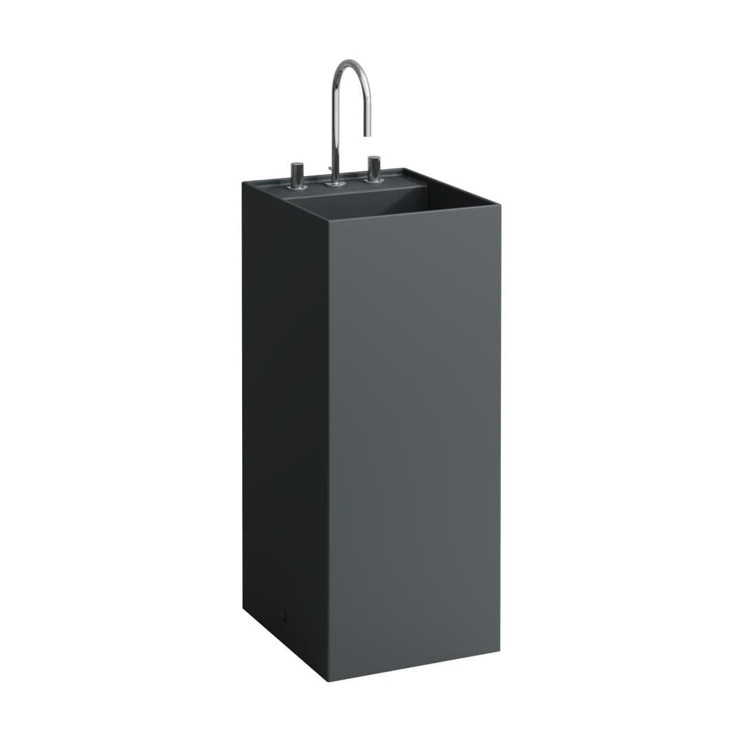 Laufen Kartell LAUFEN – Νιπτήρας Επιδαπέδιος – 3 οπές – Graphite matt (H8113317581581)