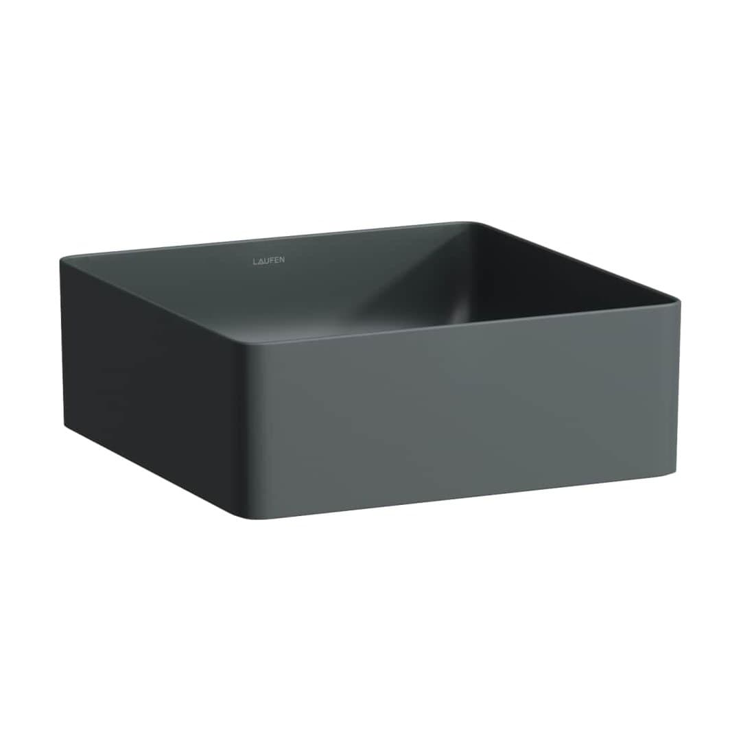 Laufen LIVING – Νιπτήρας Επικαθήμενος – 360×360 mm – Graphite matt (H8114337581121)