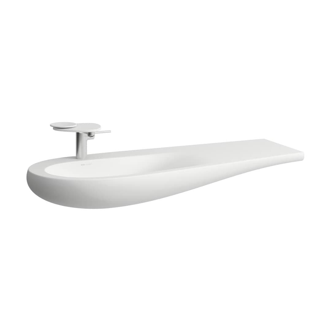 Laufen ILBAGNOALESSI – Νιπτήρας Επίπλου – 1 οπή, ράφι δεξιά – White Matt (H8149737571041)