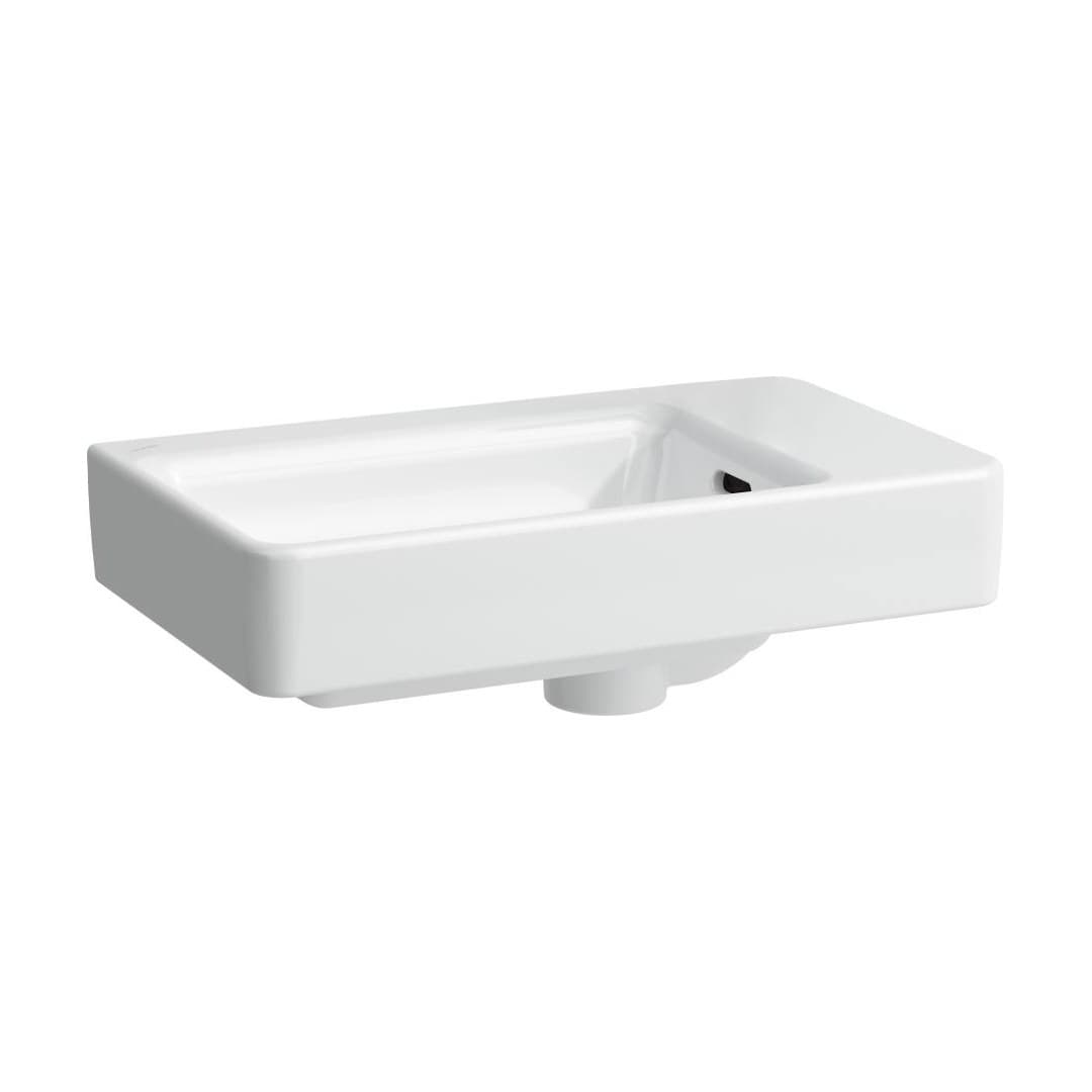 Laufen PRO S – Νιπτήρας Κρεμαστός – 480×280 mm, χωρίς οπή, πάγκος μπαταρίας δεξιά, μικρός – White LCC (LAUFEN Clean Coat) (H8159544001091)