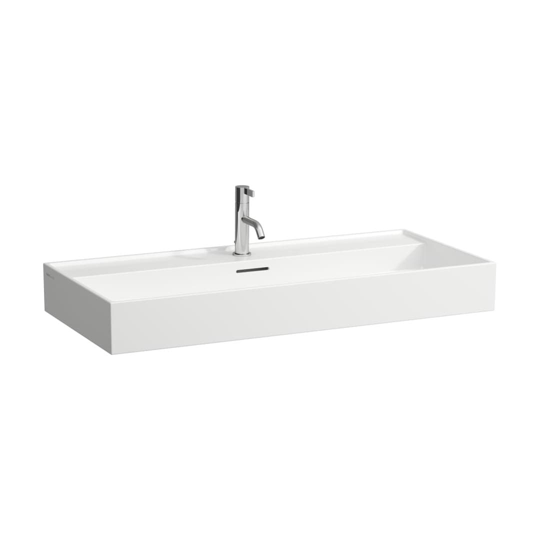 Laufen Kartell LAUFEN – Νιπτήρας Κρεμαστός – 1000×460 mm, 1 οπή, λειασμένη κάτω επιφάνεια – White (H8163370001041)