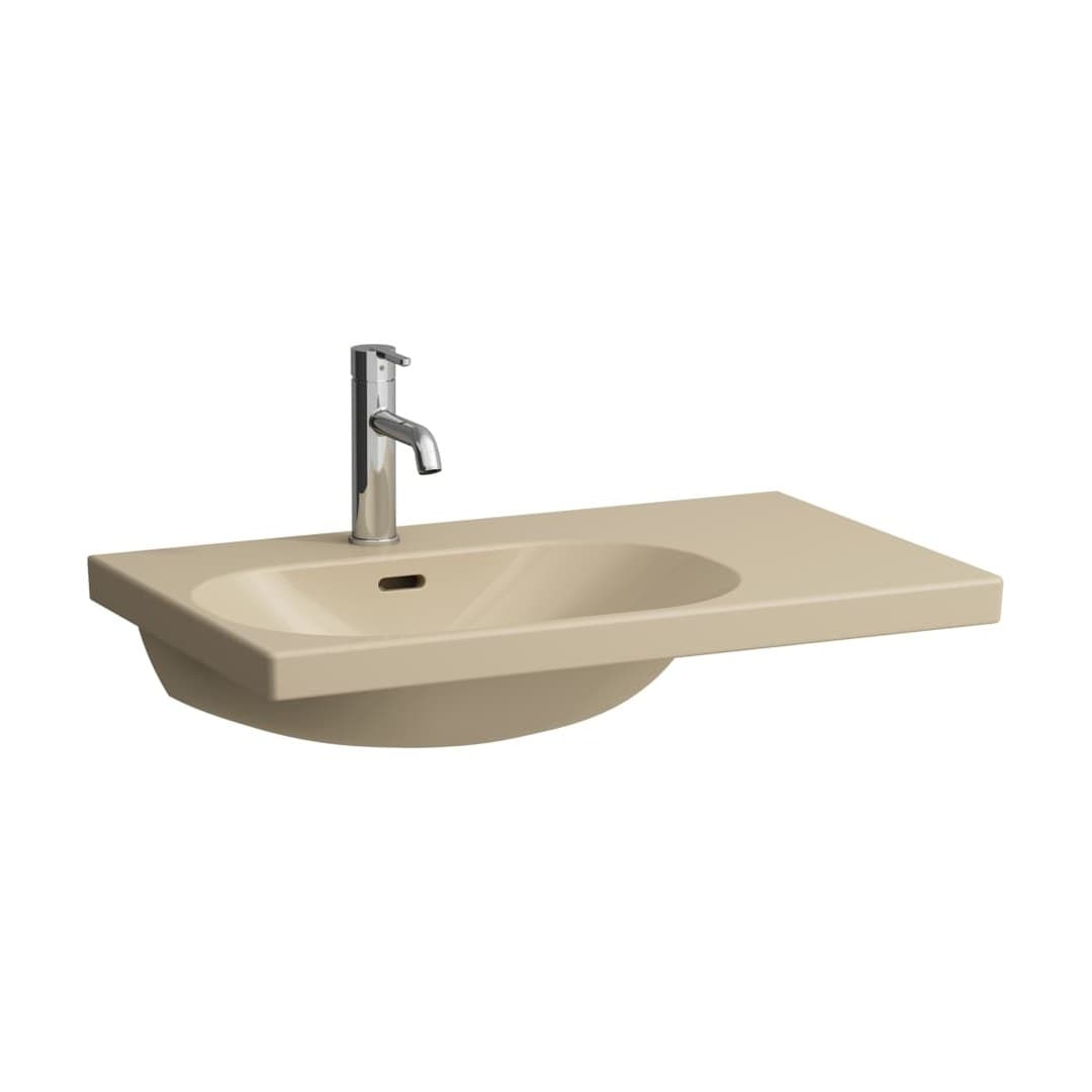 Laufen LUA – Νιπτήρας Κρεμαστός – 750×460 mm, 1 οπή, ράφι δεξιά – Bahamabeige (H8170860181041)