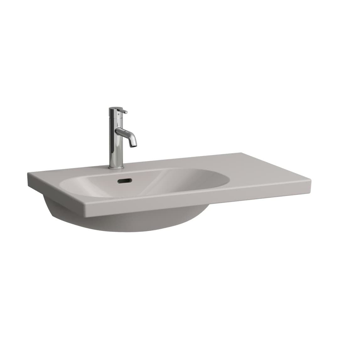 Laufen LUA – Νιπτήρας Κρεμαστός – 750×460 mm, 1 οπή, ράφι δεξιά – Manhattan (H8170860371041)