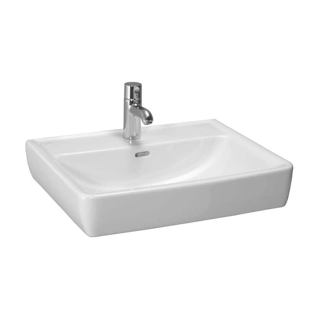 Laufen PRO – Νιπτήρας Κρεμαστός – 600×480 mm, 1 οπή, με υπερχείλιση, λειασμένη κάτω επιφάνεια – White (H8179520001041)