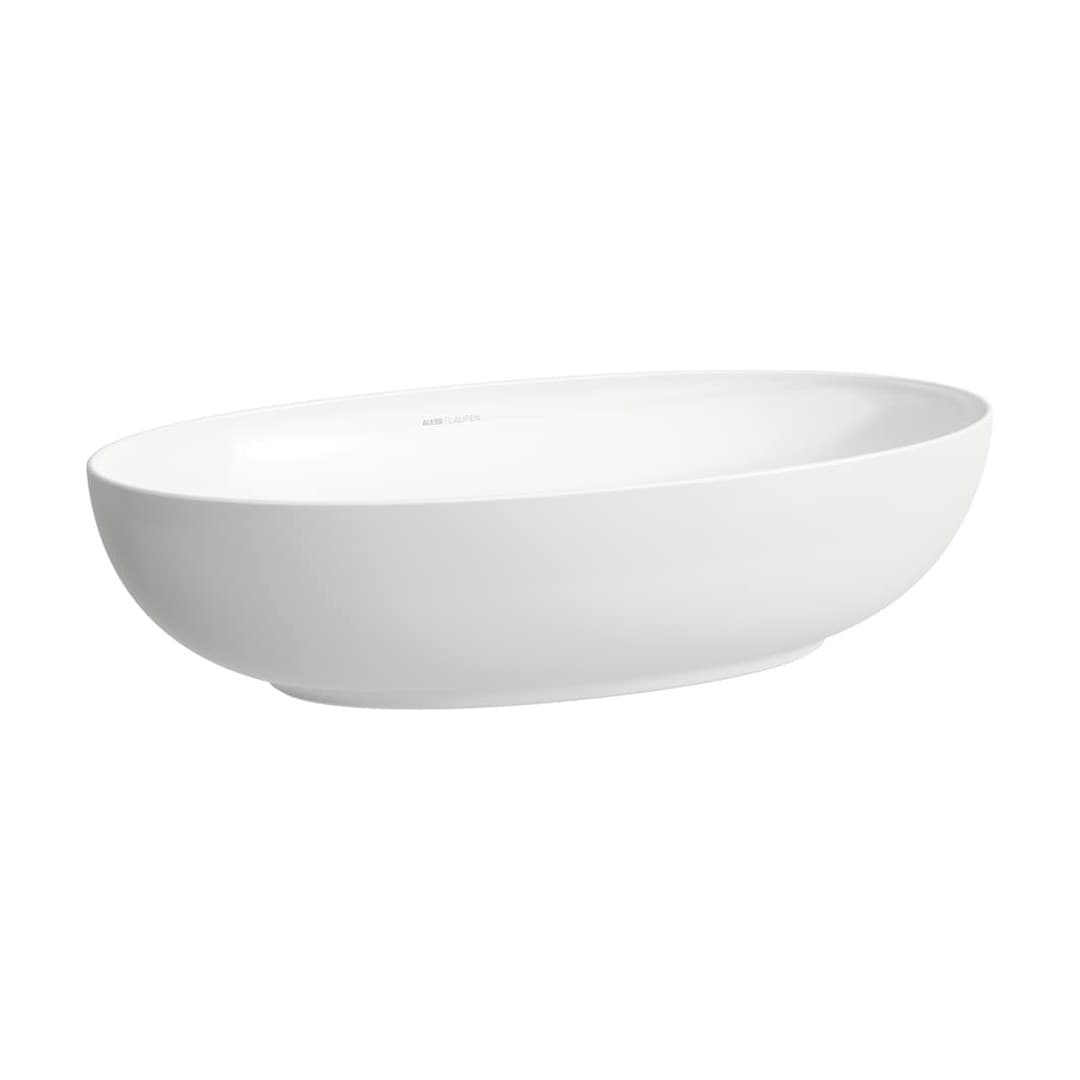 Laufen ILBAGNOALESSI – Νιπτήρας Επικαθήμενος – 700×380 mm, χωρίς υπερχείλιση – White LCC (LAUFEN Clean Coat) (H8189774001121)