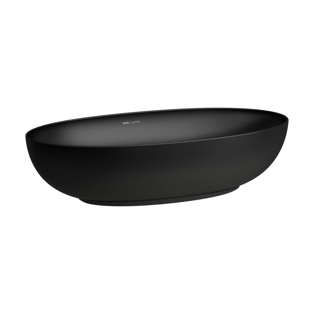 Laufen ILBAGNOALESSI – Νιπτήρας Επικαθήμενος – 700×380 mm, χωρίς υπερχείλιση – Black Matt (H8189777161121)