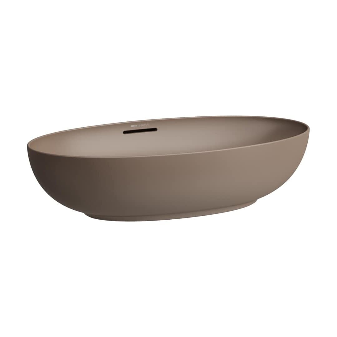 Laufen ILBAGNOALESSI – Νιπτήρας Επικαθήμενος – 700×405 mm, με υπερχείλιση – Caffè matt (H8189781881091)
