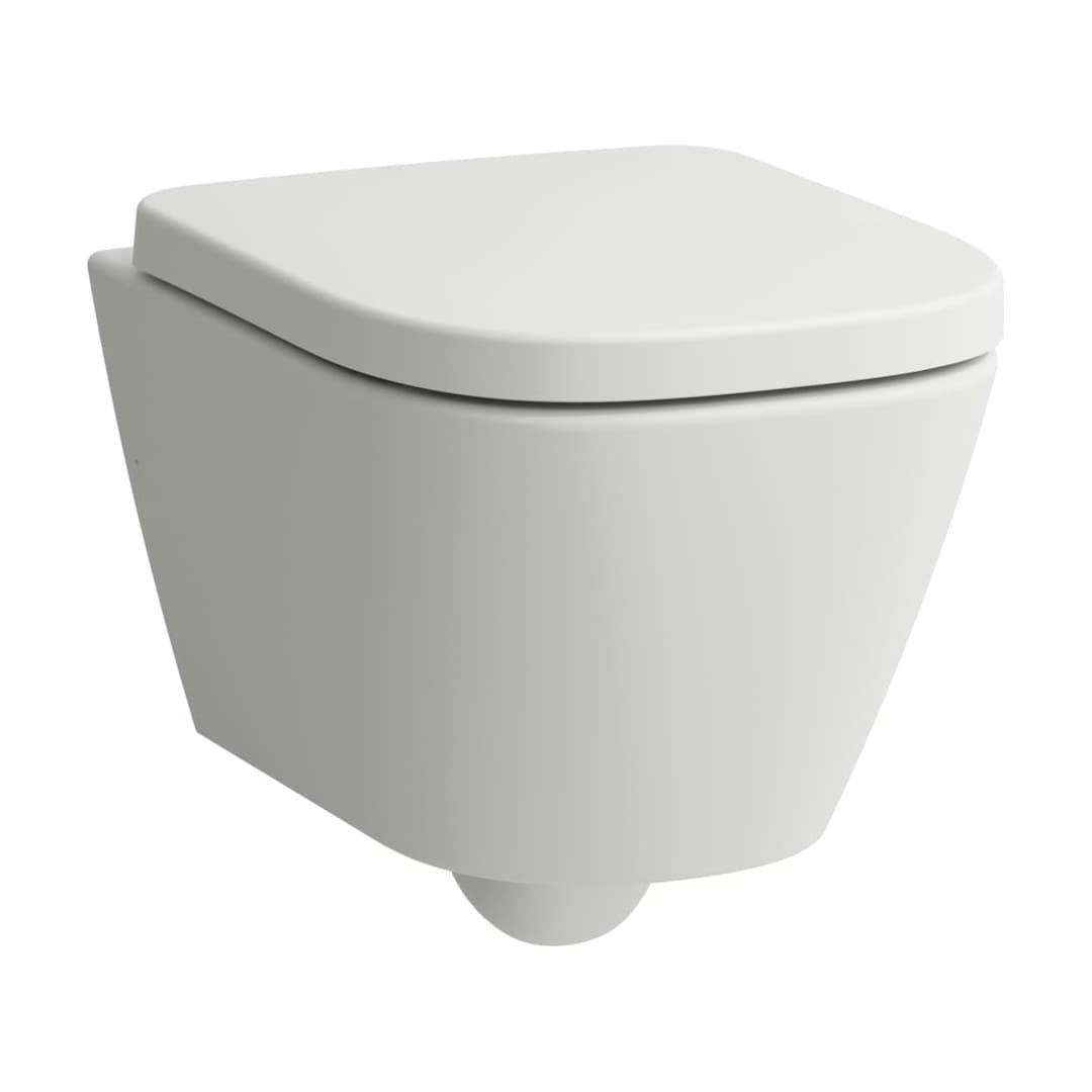 Laufen MEDA – Λεκάνη Κρεμαστή – 490×360 mm, Silent flush, compact, στήριξη ναι – White Matt (H8201137570001)