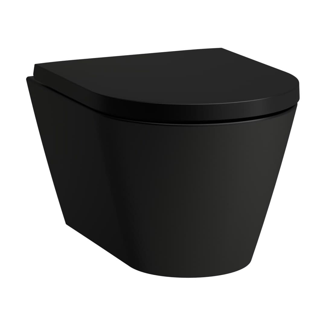 Laufen Kartell LAUFEN – Λεκάνη Κρεμαστή – 490×370 mm, rimless, compact – Black Matt (H8203337160001)