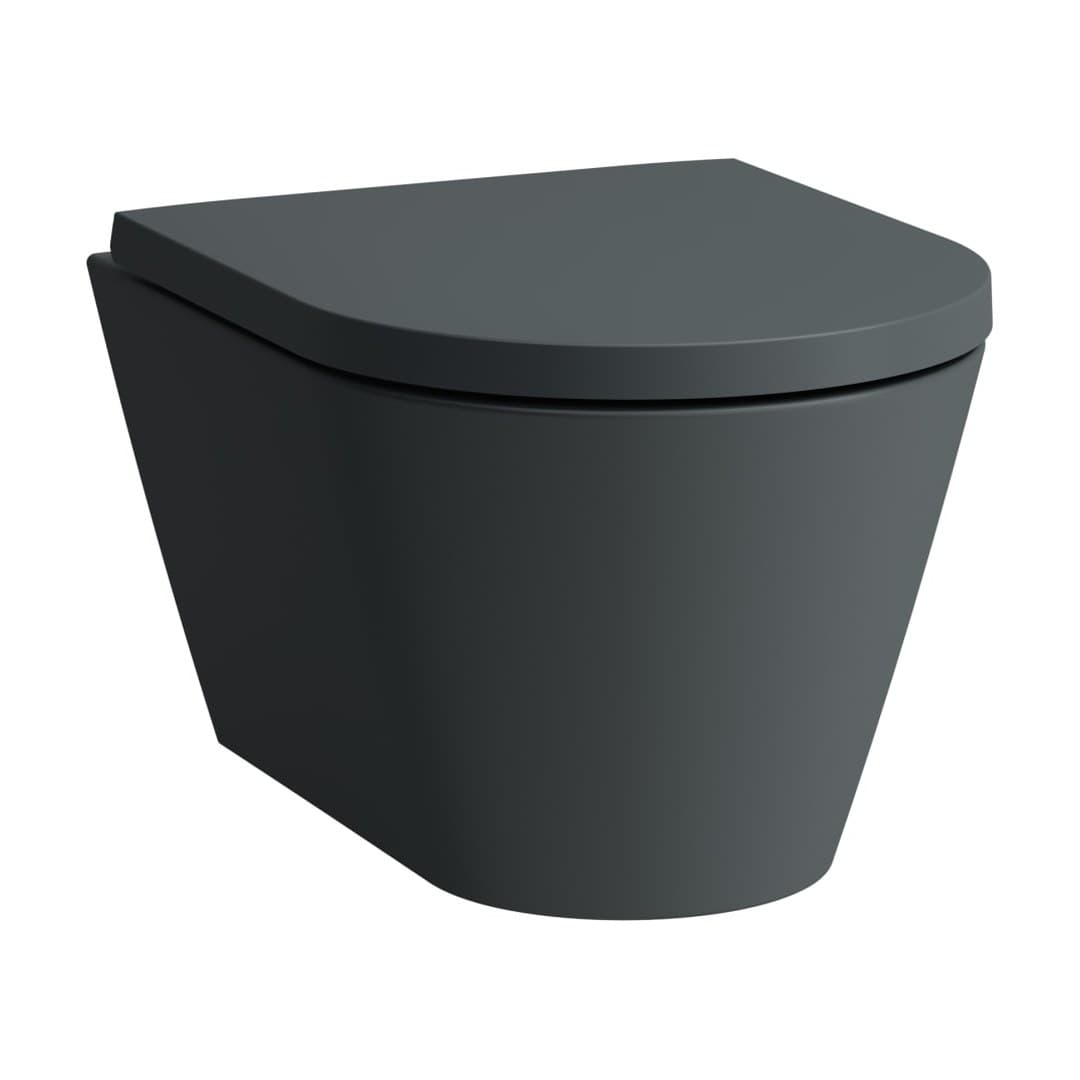Laufen Kartell LAUFEN – Λεκάνη Κρεμαστή – 490×370 mm, rimless, compact – Graphite matt (H8203337580001)