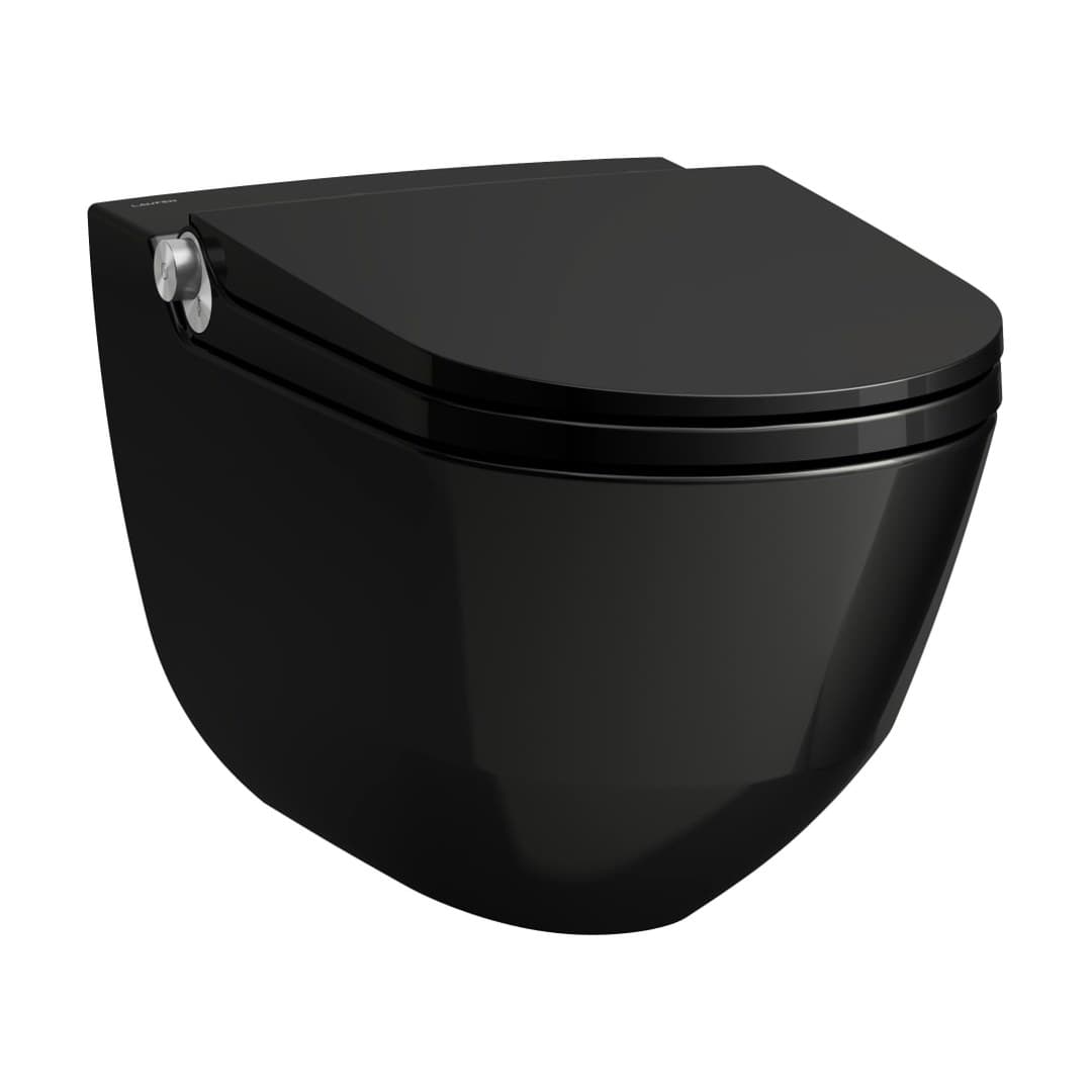 Laufen CLEANET RIVA – Λεκάνη Κρεμαστή – Black glossy (H8206910200001)