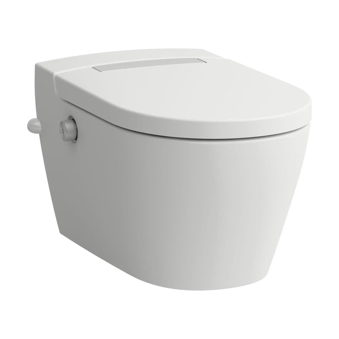 Laufen CLEANET AURIA – Λεκάνη Κρεμαστή, πλαϊνό άνοιγμα παροχής 19,5 cm – White Matt (H8208427577171)