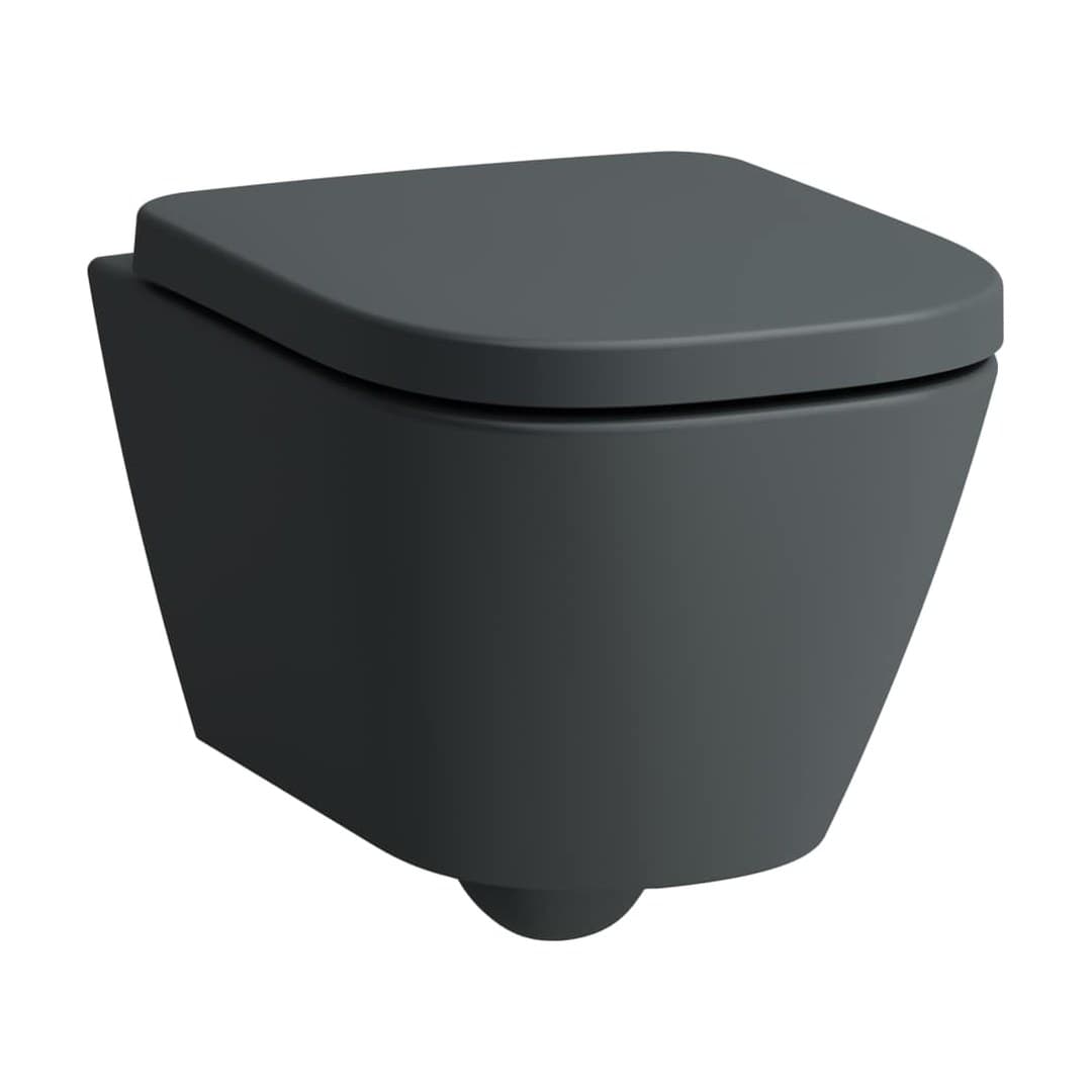 Laufen MEDA – Λεκάνη Κρεμαστή – 490×360 mm, Silent flush, compact – Graphite matt (H8211137580001)