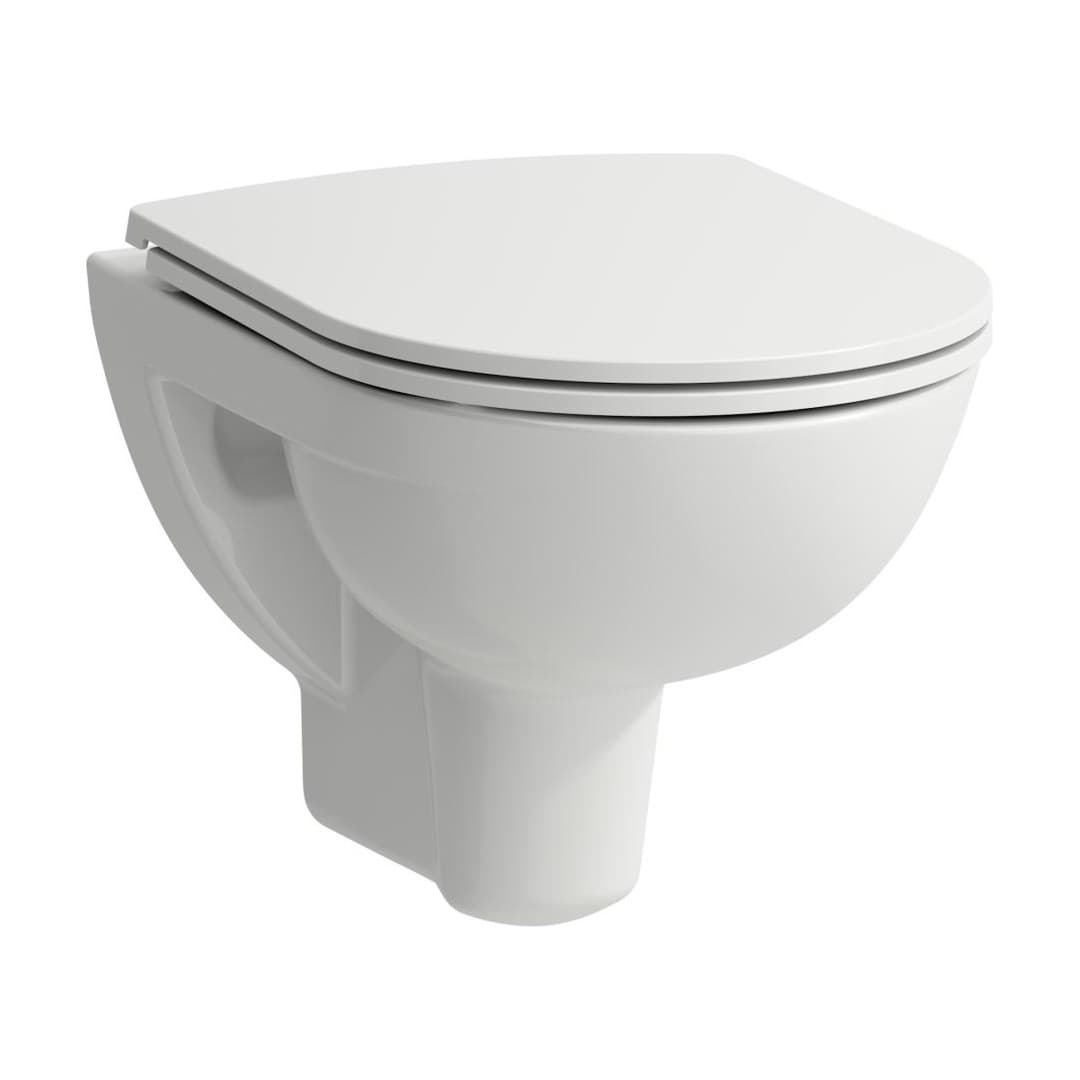 Laufen PRO – Λεκάνη Κρεμαστή – 490×360 mm, rimless, compact, ύψος 350 mm – White LCC (LAUFEN Clean Coat) (H8219524000001)