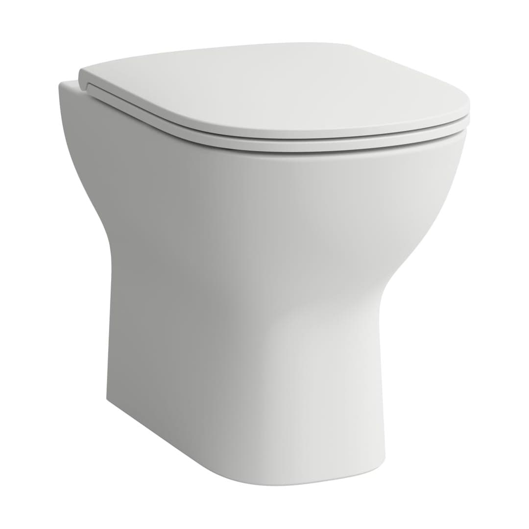 Laufen LUA – Λεκάνη Δαπέδου – 520×360 mm, αποχέτευση οριζόντια ή κάθετη, σχήμα στρογγυλό – White Matt (H8230827570001)