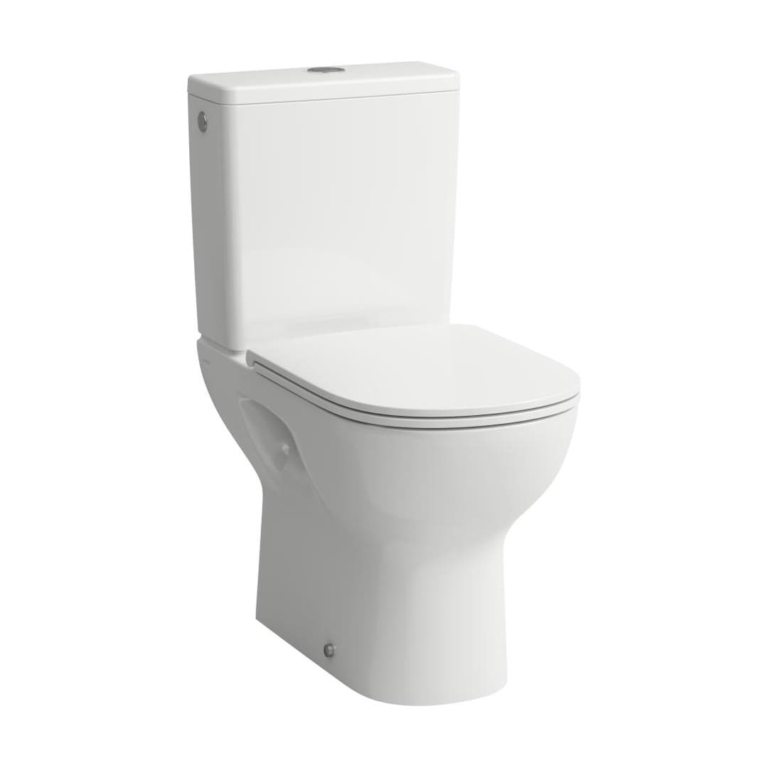 Laufen LUA – Λεκάνη Δαπέδου – 650×360 mm, close-coupled, κάθετη αποχέτευση – White LCC (LAUFEN Clean Coat) (H8240874000001)
