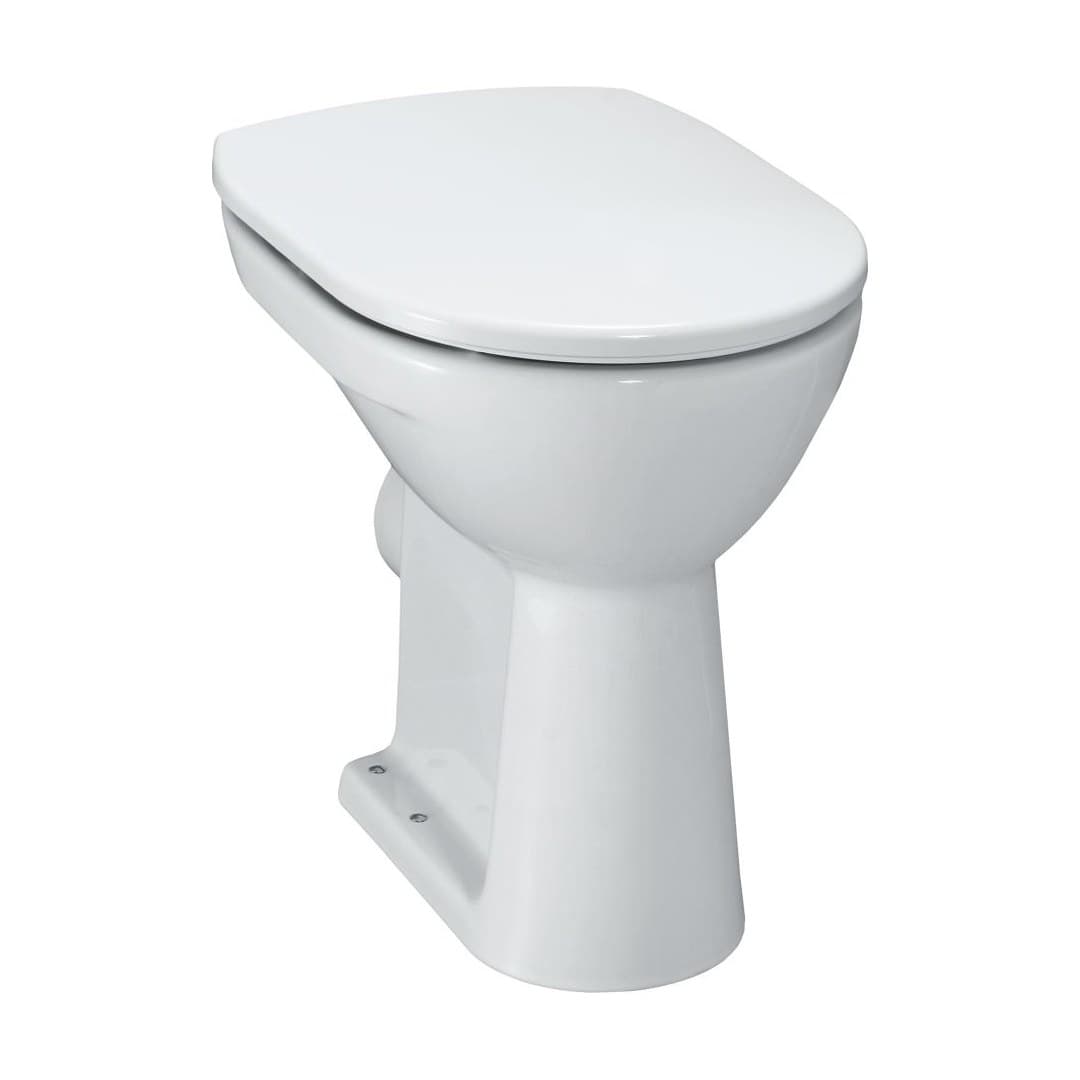 Laufen PRO – Λεκάνη Δαπέδου – 470×360 mm, comfort, washout, με χείλος έκπλυσης, οριζόντια αποχέτευση – White LCC (LAUFEN Clean Coat) (H8259564000001)