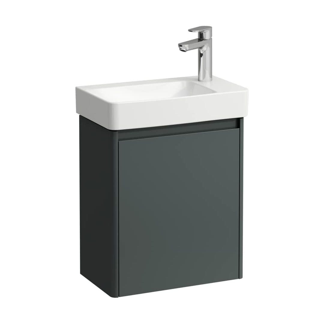 Laufen PRO X – Έπιπλο Νιπτήρα – 480 mm, 1 πόρτα δεξιά, σετ με νιπτήρα, με έπιπλο BASE 2.0 – Traffic Grey (H8658642661141)