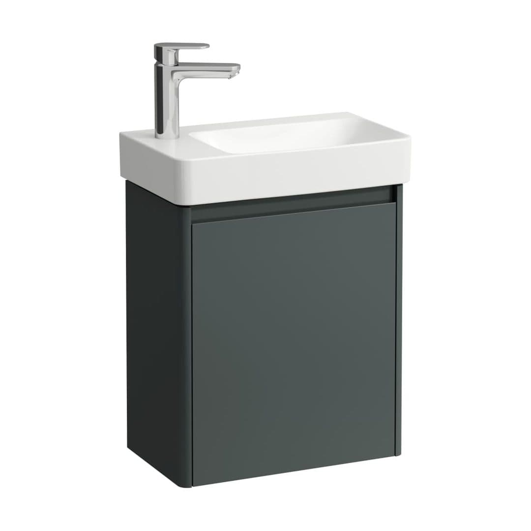 Laufen PRO X – Έπιπλο Νιπτήρα – 480 mm, 1 πόρτα αριστερή, σετ με νιπτήρα, με έπιπλο BASE 2.0 – Traffic Grey (H8658652661131)