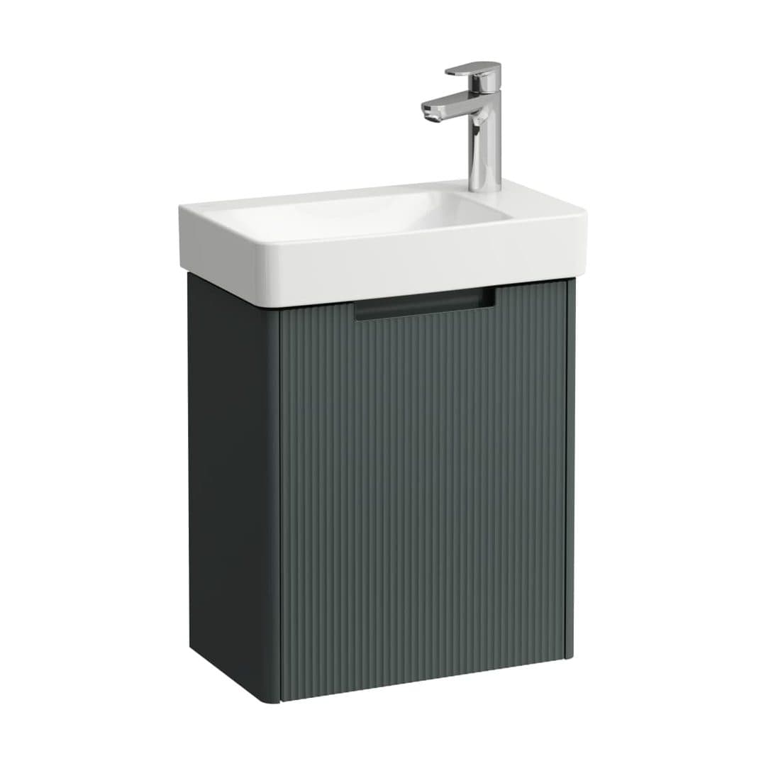 Laufen PRO X – Έπιπλο Νιπτήρα – 480 mm, 1 πόρτα δεξιά, σετ με νιπτήρα, με έπιπλο JUNA – Traffic Grey (H8658672661141)