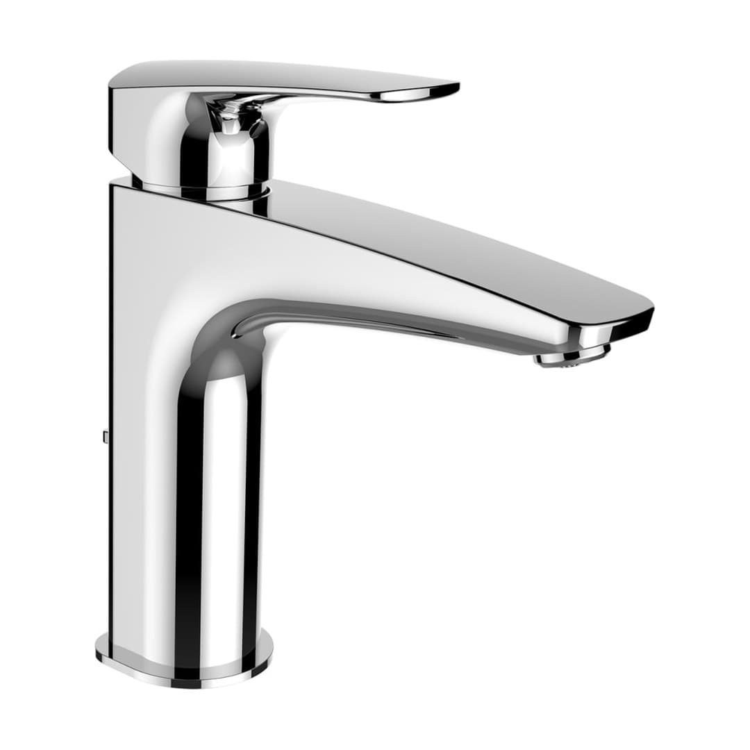 Laufen LAURIN – Μπαταρία Νιπτήρα – προεξοχή 130 mm, Eco+, με βαλβίδα – Chrome (HF500703100000)