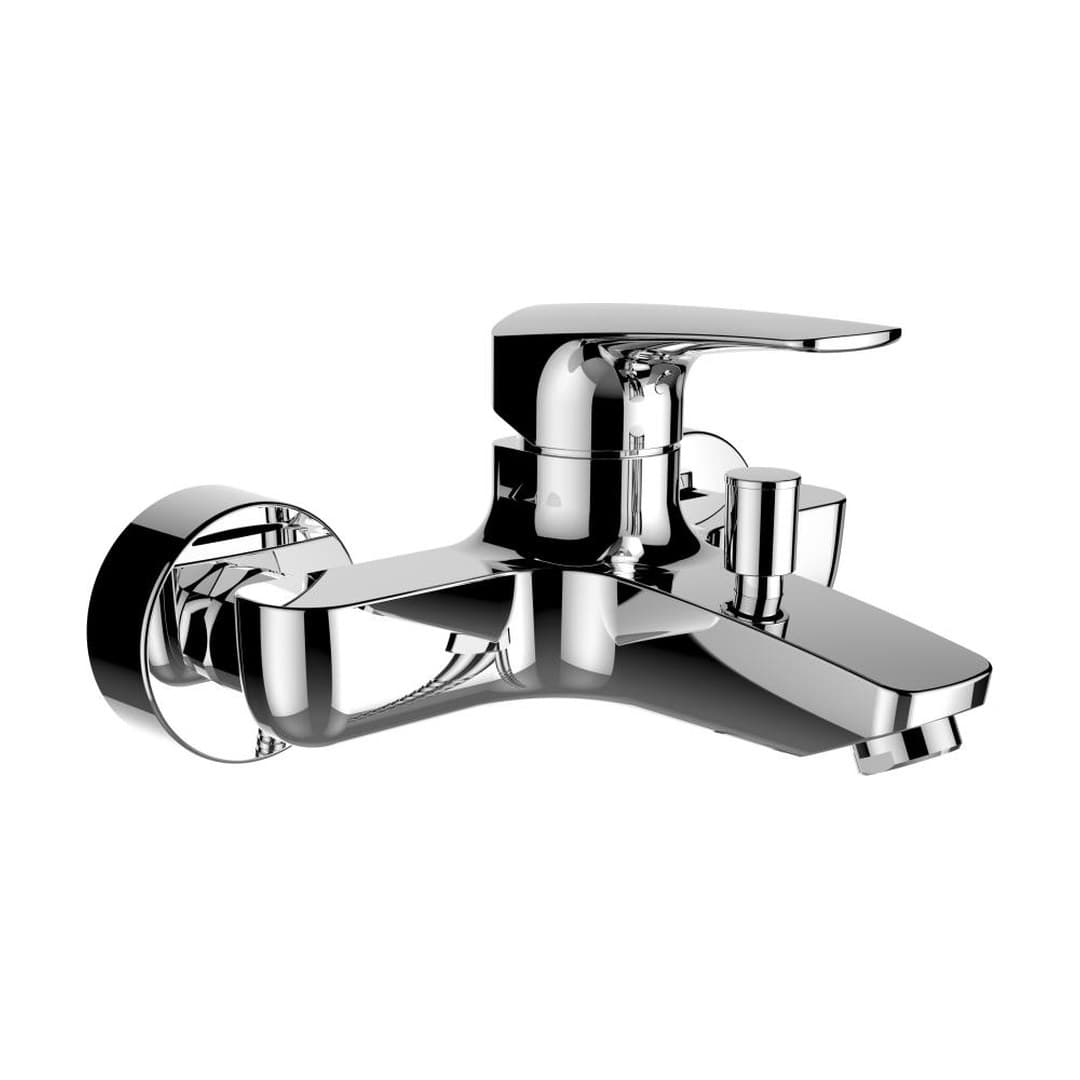 Laufen LAURIN – Μπαταρία Λουτρού Τοίχου – προεξοχή 162 mm, χωρίς αξεσουάρ, χωρίς τηλέφωνο ντους – Chrome (HF500760100640)