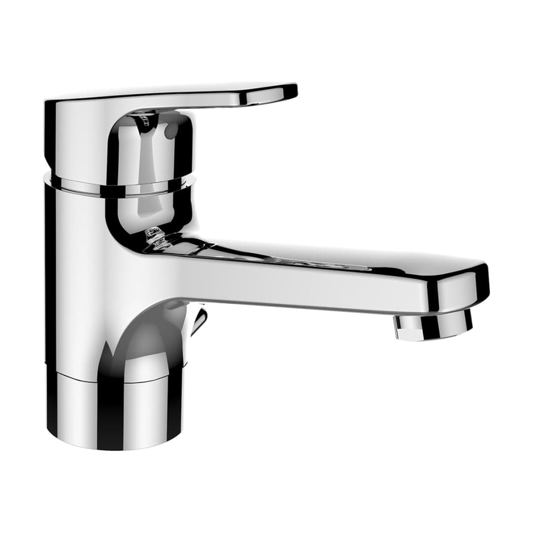 Laufen CITYPRO – Μπαταρία Νιπτήρα – προεξοχή 145 mm, περιστρεφόμενο στόμιο, με βαλβίδα – Chrome (HF500907100000)